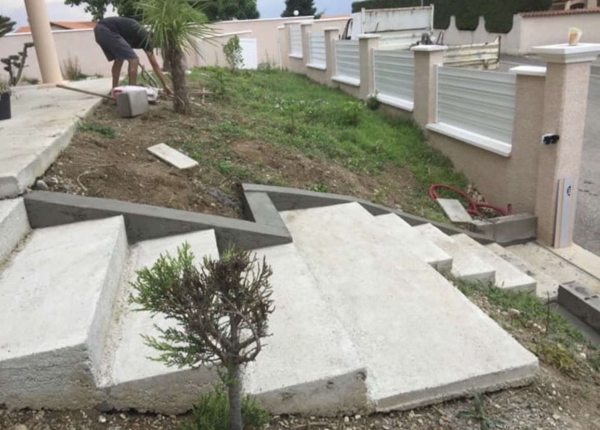 Aménagement extérieur maçonné
