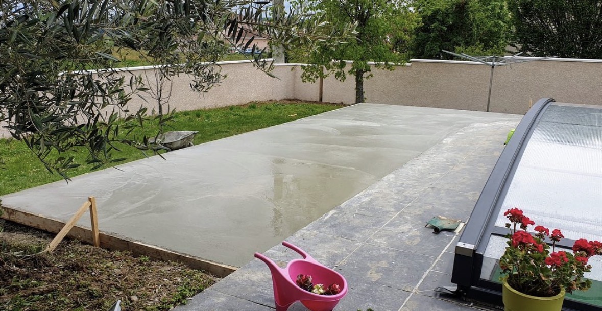 Terrasse béton